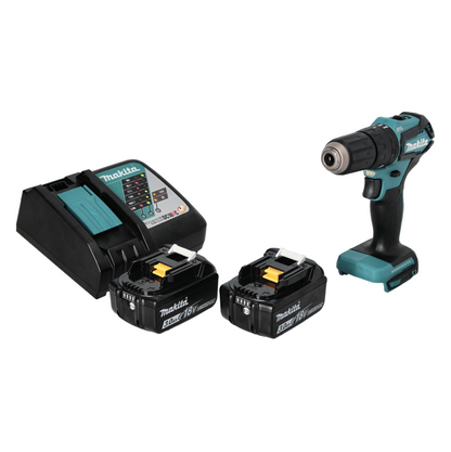 Makita DHP 483 RF perceuse à percussion sans fil 18 V 40 Nm sans balais + 2 batteries 3,0 Ah + chargeur