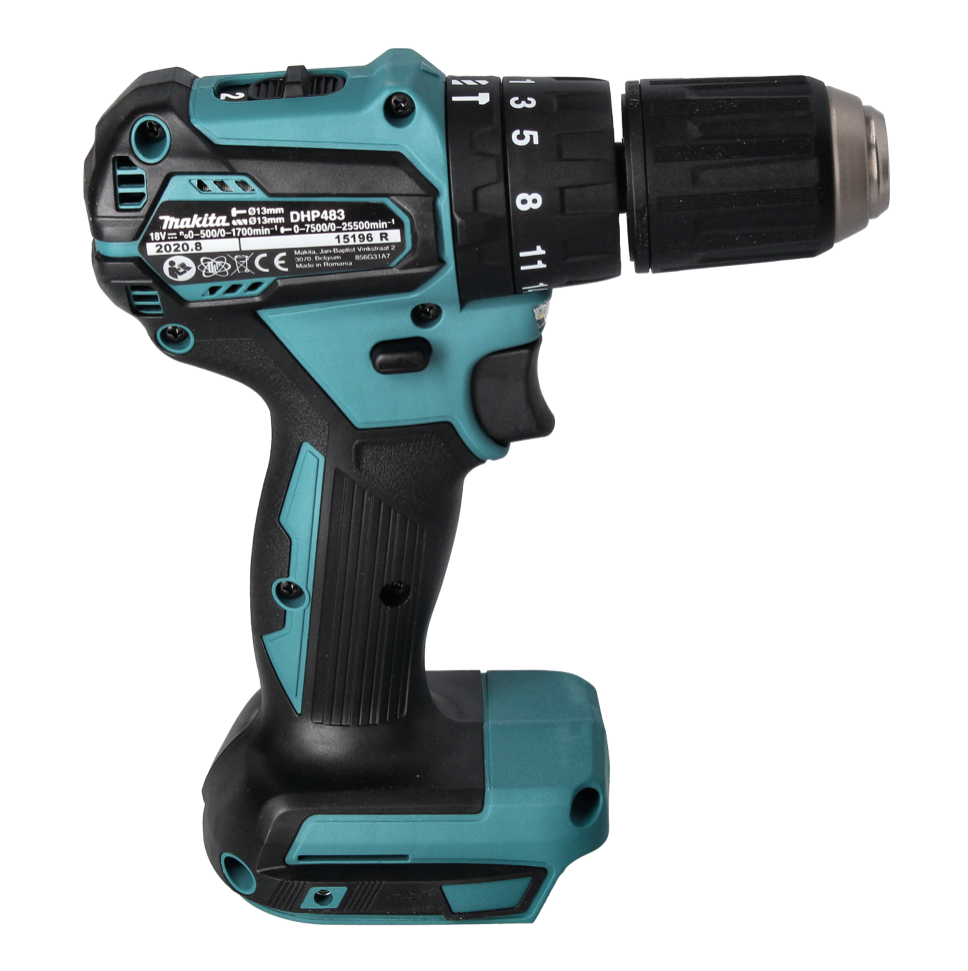 Makita DHP 483 RF perceuse à percussion sans fil 18 V 40 Nm sans balais + 2 batteries 3,0 Ah + chargeur