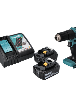 Makita DHP 483 RT Akku Schlagbohrschrauber 18 V 40 Nm Brushless + 2x Akku 5,0 Ah + Ladegerät