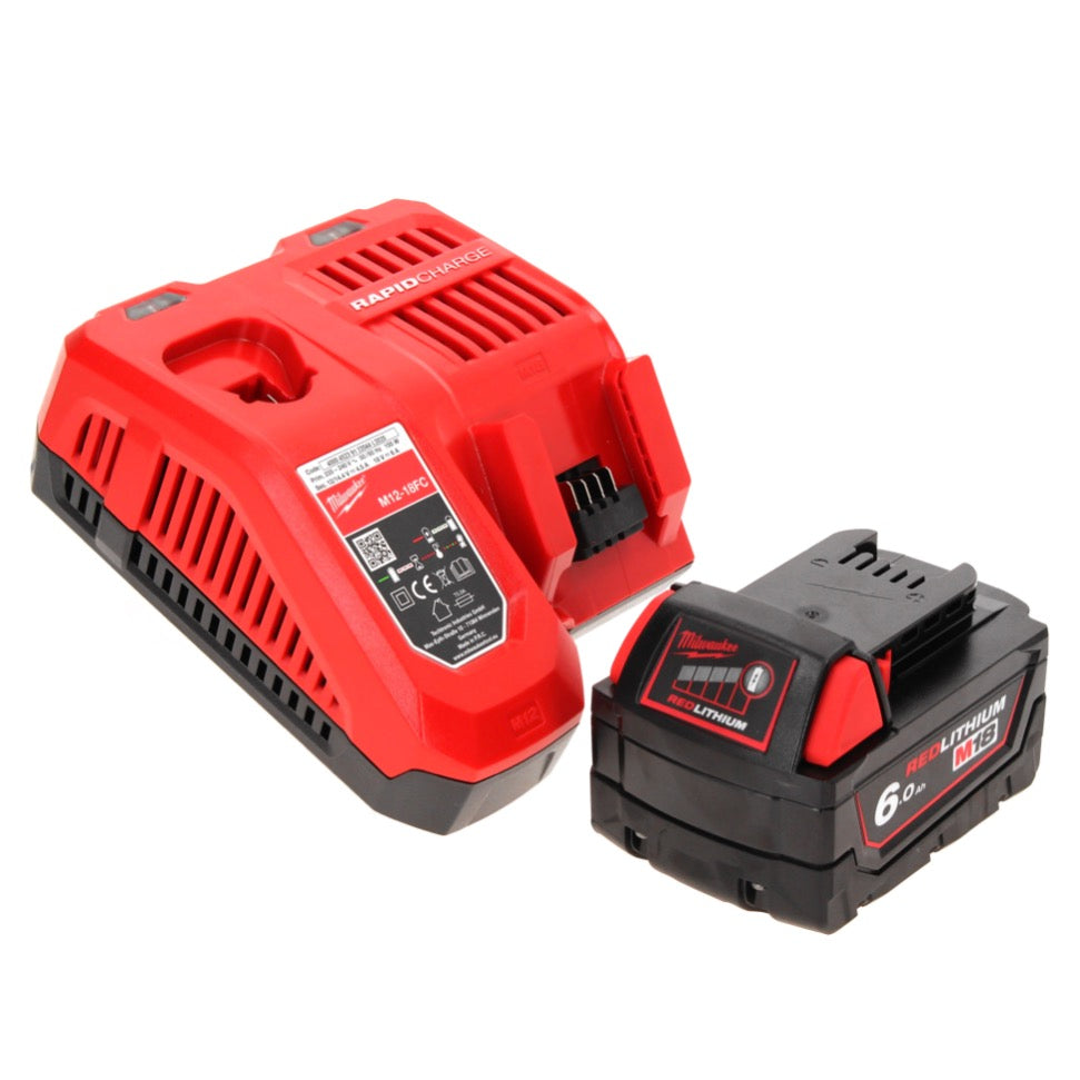 Clé à chocs sans fil Milwaukee M18 FID2-601FC TX 18 V 1/4" 226 Nm + 1x batterie 6,0 Ah + chargeur + coffret TX