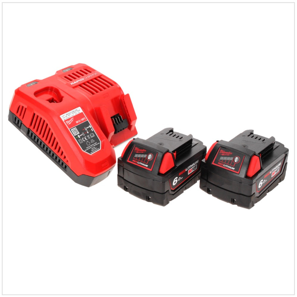 Clé à chocs sans fil Milwaukee M18 BLID2-602FC TX 18 V 180 Nm 1/4" brushless + 2x batterie 6,0 Ah + chargeur + coffret TX