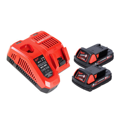 Perceuse à percussion sans fil Milwaukee M18 FPD2-202FC TX 18 V 135 Nm sans balai + 2x batteries 2,0 Ah + chargeur + coffret TX