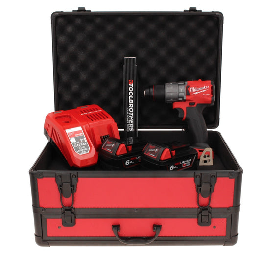 Perceuse à percussion sans fil Milwaukee M18 FPD2-602FC TX 18 V 135 Nm sans balais + 2x batteries 6,0 Ah + chargeur + mètre pliant + coffret TX