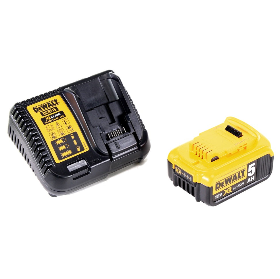 Clé à chocs sur batterie DeWalt DCF 809 P1 TX 18 V sans balais + lampe sur batterie DCL 050 18 V + 1x batterie 5,0 Ah + chargeur + coffret TX