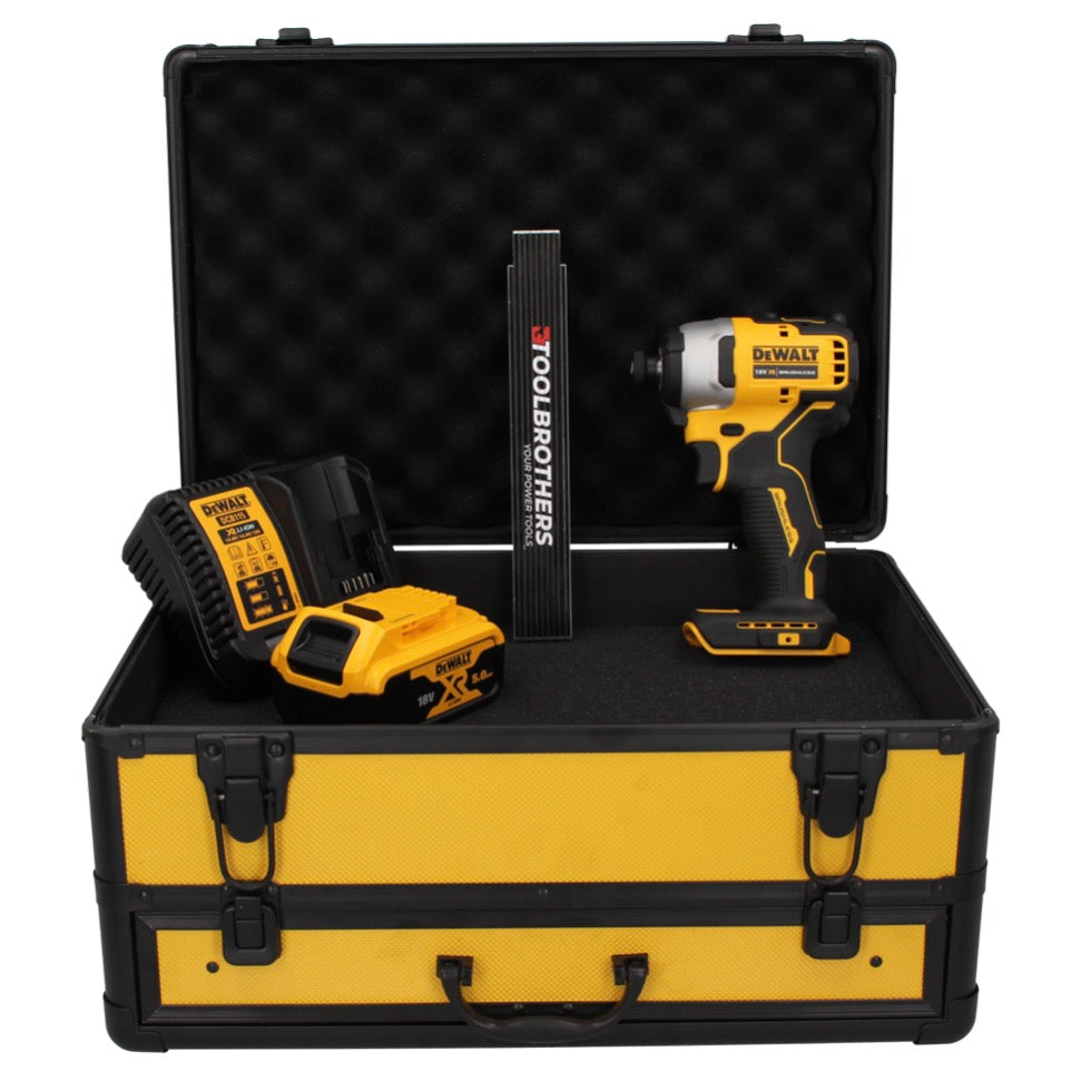 DeWalt DCF 809 P1 TX Akku Schlagschrauber 18 V Brushless + 1x Akku 5,0 Ah + Ladegerät + Gliedermaßstab + TX Koffer - Toolbrothers