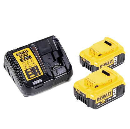 Clé à chocs sur batterie DeWalt DCF 809 P2 TX 18 V sans balais + lampe sur batterie DCL 050 18 V + 2x batterie 5,0 Ah + chargeur + mètre pliant + mallette TX