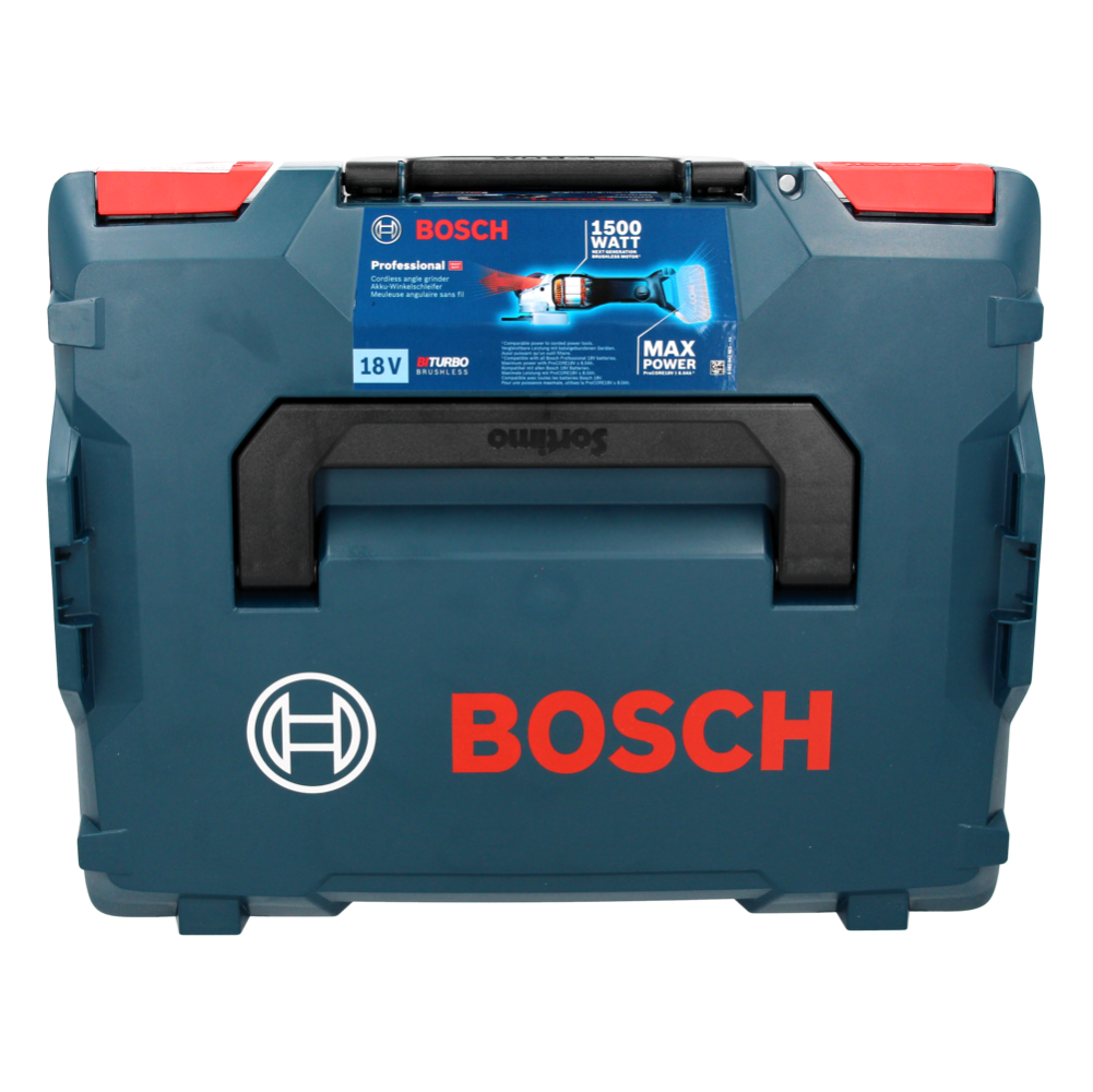 Bosch Professional GWS 18V-15 C Akku Winkelschleifer 18 V 125 mm ( 06019H6000 ) BITURBO Brushless + L-Boxx - ohne Akku, ohne Ladegerät