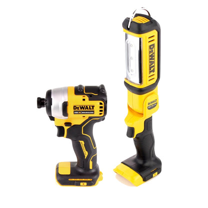 DeWalt DCD 791 P2 TX Akku Bohrschrauber 18 V 70 Nm Brushless + DCL 050 Akku Lampe 18 V + 2x Akku 5,0 Ah + Ladegerät + Gliedermaßstab + TX Koffer