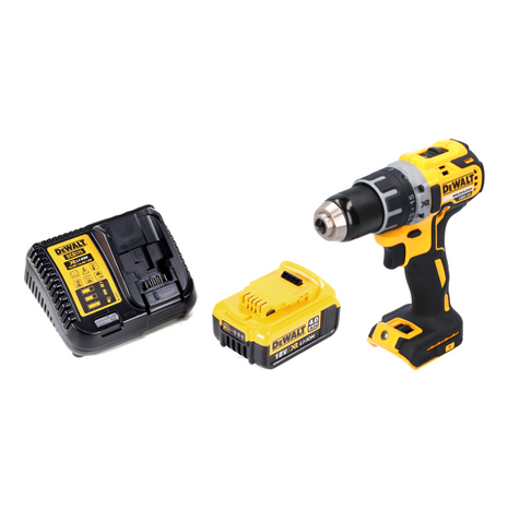 Taladro atornillador inalámbrico DeWalt DCD 791 M1 18 V 70 Nm sin escobillas + 1x batería 4,0 Ah + cargador