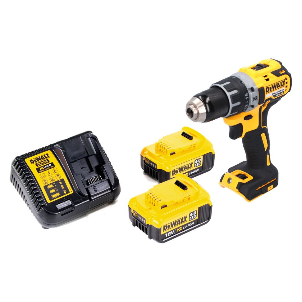 Perceuse-visseuse sans fil DeWalt DCD 791 M2 18 V 70 Nm sans balais + 2 batteries 4,0 Ah + chargeur