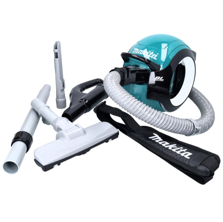 Makita DCL 501 Z Akku Staubsauger 18 V Brushless Solo + Zubehör - ohne Akku, ohne Ladegerät