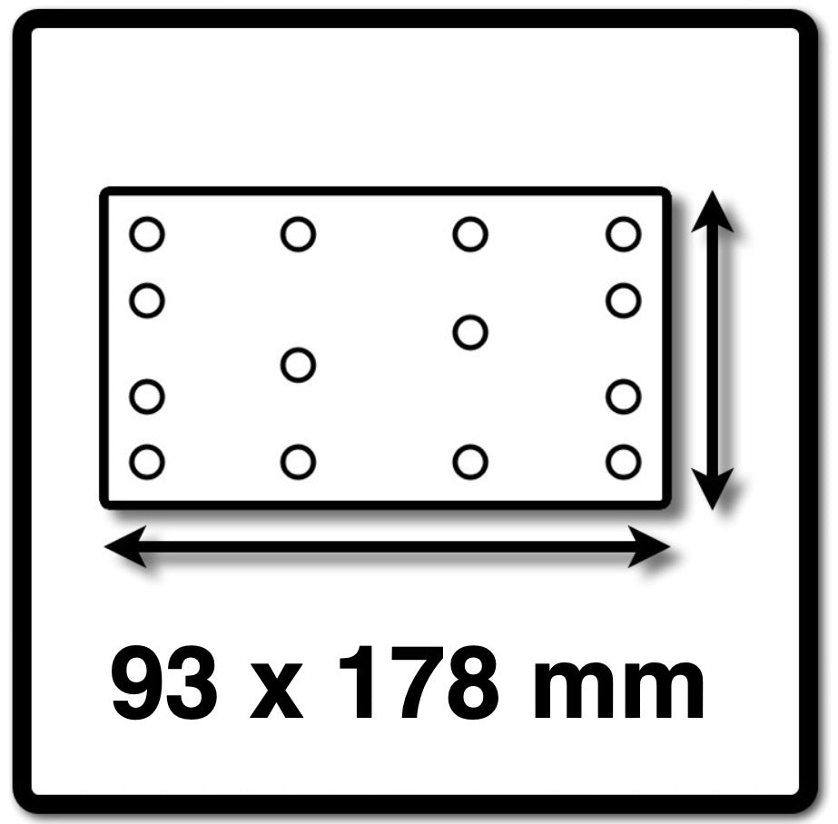 Festool Rubin Schleifstreifen STF 93x178 P 80 50 Stück ( 499063 ) für Rutscher RS 300 / RS 3 / LRS 93