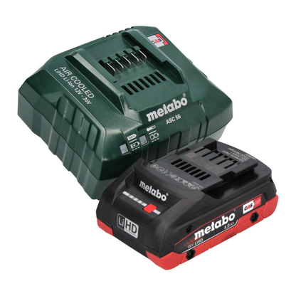 Metabo SB 18 LT BL Akku Schlagbohrschrauber 18 V 75 Nm Brushless + 1x Akku 4,0 Ah + Ladegerät + 32 tlg. Bit Set + metaBOX