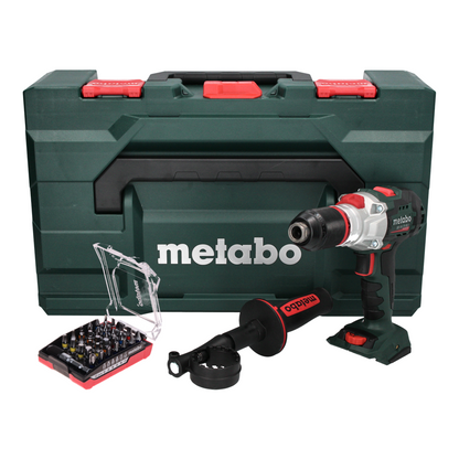 Perceuse à percussion sans fil Metabo SB 18 LTX BL I 18 V 130 Nm sans balais + jeu d'embouts 32 pièces + métaBOX - sans batterie, sans chargeur