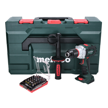 Metabo BS 18 LTX BL I perceuse-visseuse sans fil 18 V 120 Nm + jeu d'embouts 32 pièces + metaBOX - sans batterie, sans chargeur