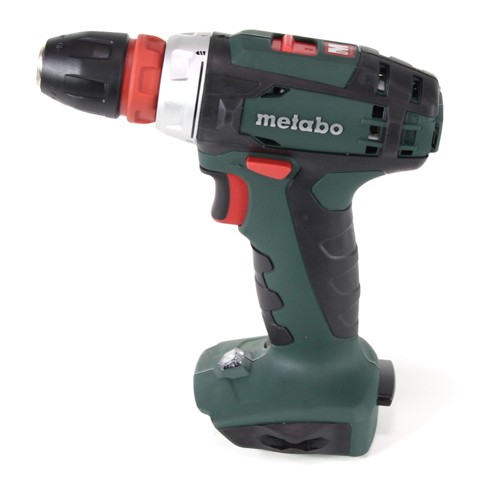 Metabo BS 18 Quick perceuse-visseuse sans fil 18 V 48 Nm + 2 batteries 2,0 Ah + chargeur + jeu d'embouts 32 pièces + coffret