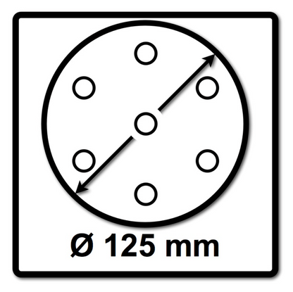 Plateau de ponçage Makita 125 mm (197922-4) pour polisseuses excentriques DPO / PO