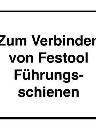 Festool FSV/2 Verbindungsstück ( 577039 ) zum Verbinden von Führungsschienen - Toolbrothers