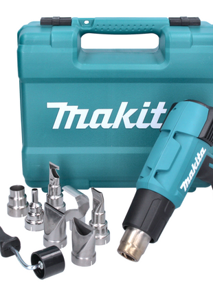 Pistolet à air chaud Makita HG 6531 CK 2000 W 50 - 650 °C + jeu d'accessoires 8 pièces + mallette