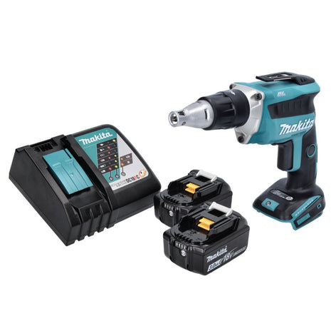 Makita DFS 452 RF Akku Schnellbauschrauber 18 V Brushless + 2x Akku 3,0 Ah + Ladegerät - Toolbrothers