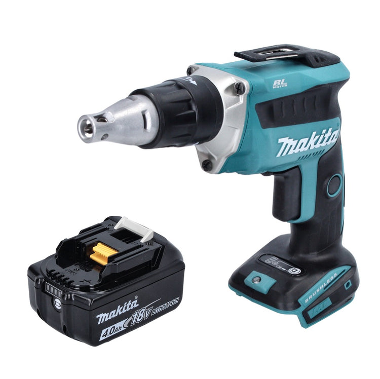 Makita DFS 452 M1 Akku Schnellbauschrauber 18 V Brushless + 1x Akku 4,0 Ah - ohne Ladegerät - Toolbrothers