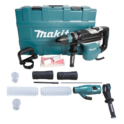 Makita HR 4013 C Kombihammer 1100 W 8,0 J SDS Max + Absaugset + Zubehör + Koffer