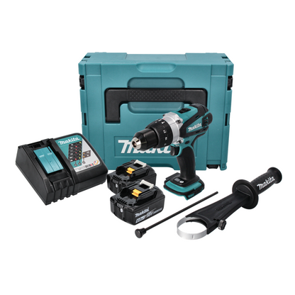 Makita DHP 458 RGJ perceuse à percussion sans fil 18 V 91 Nm + 2x batteries 6,0 Ah + chargeur + Makpac