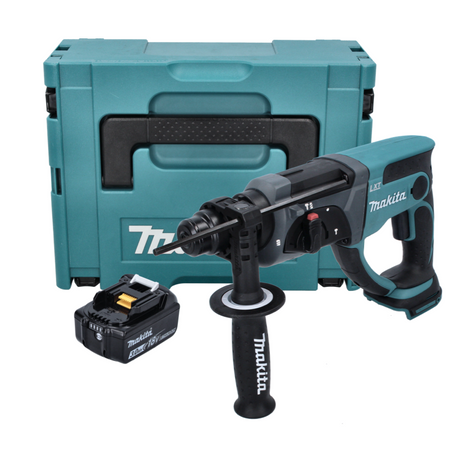 Makita DHR 202 F1J marteau combiné à batterie 18 V 2,0 J SDS Plus + 1x batterie 3,0 Ah + Makpac - sans chargeur