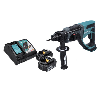 Makita DHR 202 RF marteau perforateur à batterie 18 V 2,0 J SDS Plus + 2x batteries 3,0 Ah + chargeur