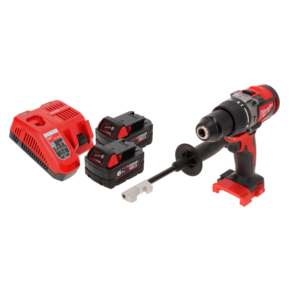 Perceuse à percussion sans fil Milwaukee M18 BLPD2-602 FC 18 V 82 Nm sans balais + 2 batteries 6,0 Ah + chargeur