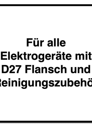 Festool D 27 DM-AS/CT Anschlussmuffe 27 mm Antistatik ( 202346 ) für alle Elektrowerkzeuge mit D27 Flansch und Reinigungszubehör - Toolbrothers