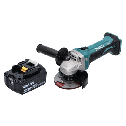 Meuleuse d'angle sur batterie Makita DGA 452 M1 18 V 115 mm + 1x batterie 4,0 Ah - sans chargeur