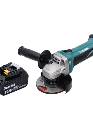 Amoladora angular a batería Makita DGA 452 T1 18 V 115 mm + 1x batería 5,0 Ah - sin cargador