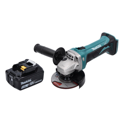 Meuleuse d'angle sur batterie Makita DGA 452 T1 18 V 115 mm + 1x batterie 5,0 Ah - sans chargeur