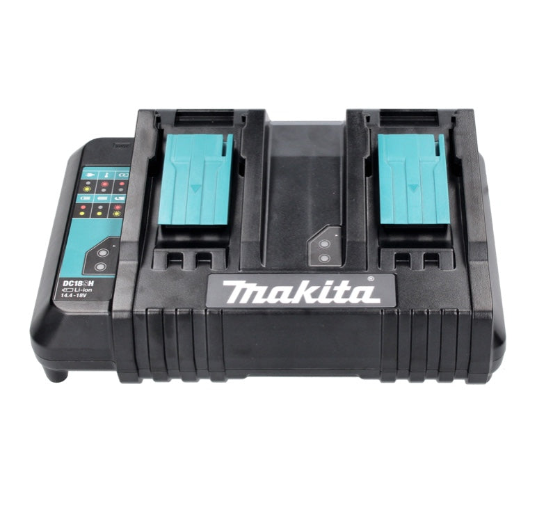 Makita DC 18 SH chargeur double 2x 14,4 V 2x 18 V (36 V) LXT (199687-4) courant de charge 2,6 ampères