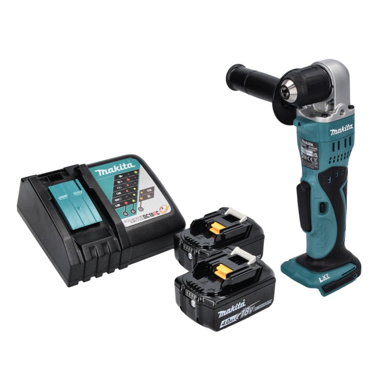 Makita DDA 351 RM Akku Winkelbohrmaschine 18 V 13,5 Nm + 2x Akku 4,0 Ah + Ladegerät - Toolbrothers