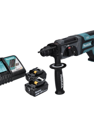 Makita DHR 241 RT marteau perforateur sans fil 18 V 2,0 J SDS plus + 2x batteries 5,0 Ah + chargeur