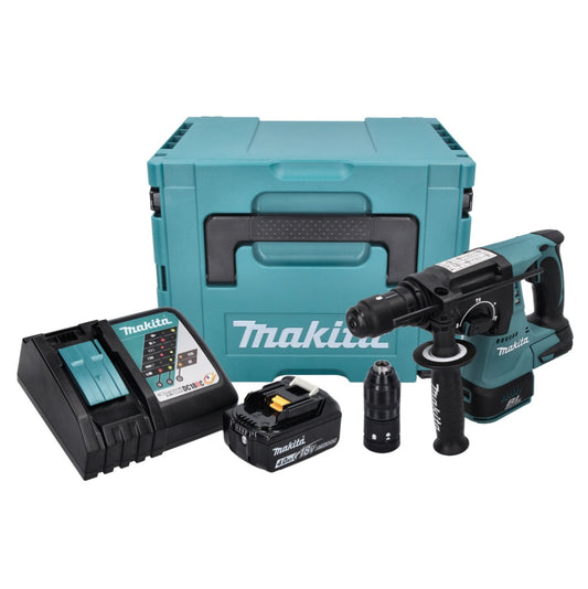 Makita DHR 243 RM1J marteau perforateur sur batterie 18 V 2,0 J SDS plus brushless + 1x batterie 4,0 Ah + chargeur + Makpac