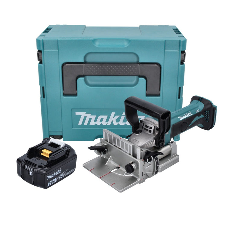 Makita DPJ 180 F1J Akku Nutfräse 18 V 100 mm + 1x Akku 3,0 Ah + Makpac - ohne Ladegerät - Toolbrothers