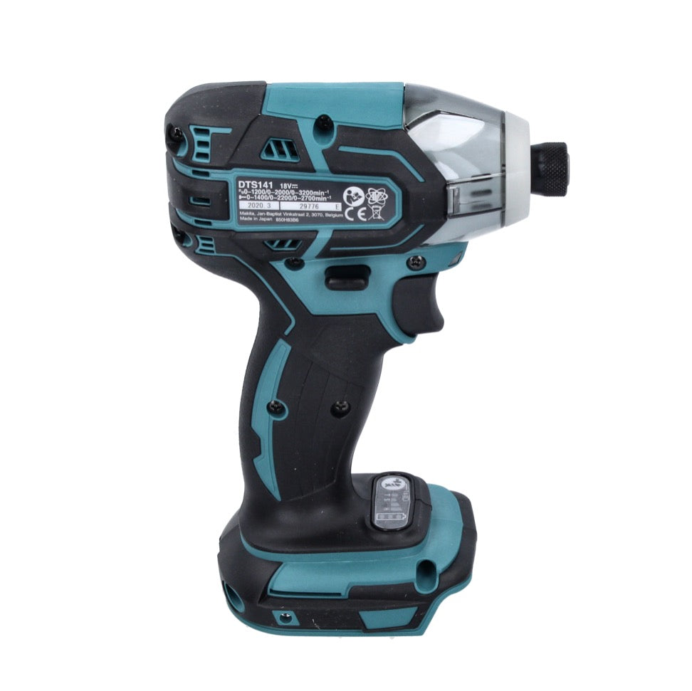 Makita DTS 141 RF1 Akku Impulsschrauber 18 V 40 Nm 1/4" Brushless + 1x Akku 3,0 Ah + Ladegerät