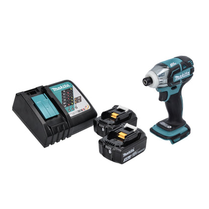 Visseuse à impulsion sans fil Makita DTS 141 RF 18 V 40 Nm 1/4" sans balai + 2x batteries 3,0 Ah + chargeur