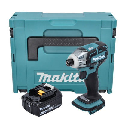 Visseuse à impulsion sans fil Makita DTS 141 M1J 18 V 40 Nm 1/4" sans balai + 1x batterie 4,0 Ah + Makpac - sans chargeur