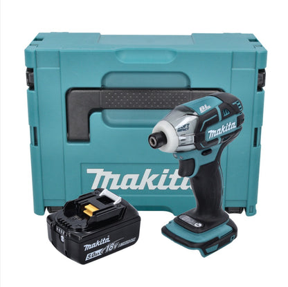 Visseuse à impulsion sans fil Makita DTS 141 T1J 18 V 40 Nm 1/4" sans balai + 1x batterie 5,0 Ah + Makpac - sans chargeur