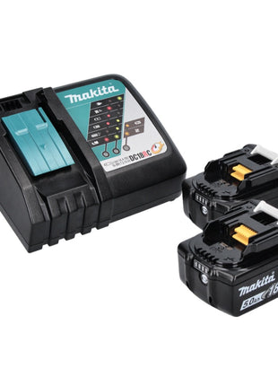 Makita DHR 243 RT marteau perforateur sans fil 18 V SDS plus sans balai + 2x batteries 5,0 Ah + chargeur