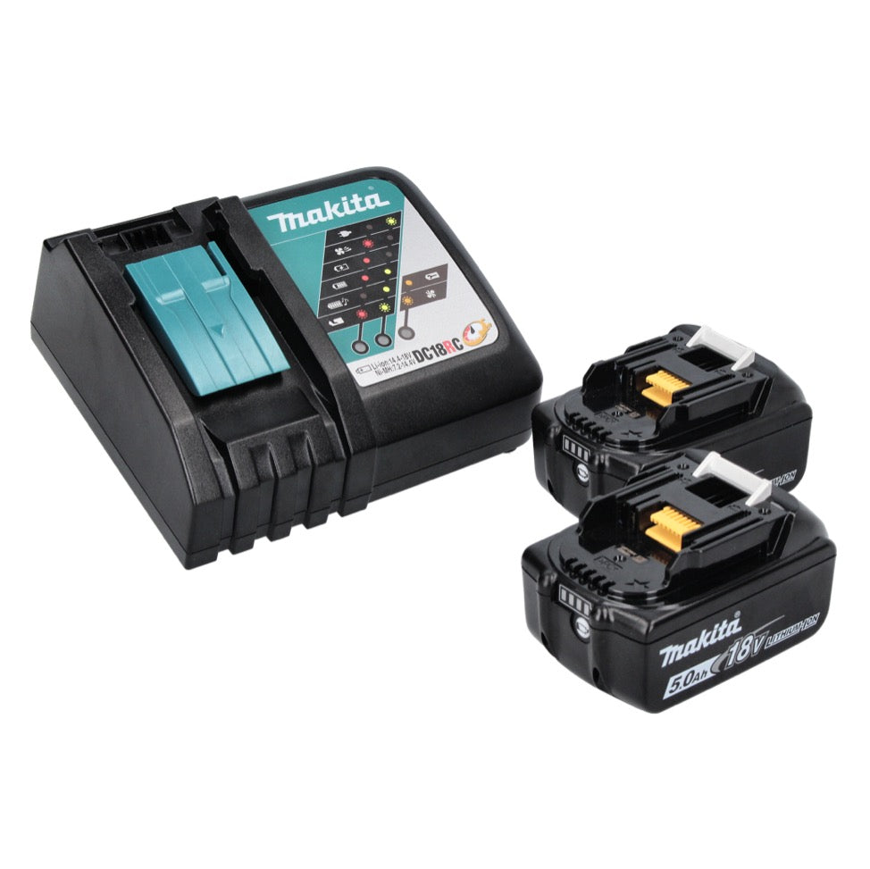 Makita DHR 243 RT marteau perforateur sans fil 18 V SDS plus sans balai + 2x batteries 5,0 Ah + chargeur