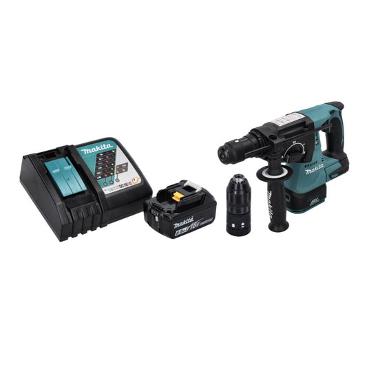 Makita DHR 243 RG1 marteau perforateur sans fil 18 V SDS plus sans balai + 1x batterie 6,0 Ah + chargeur