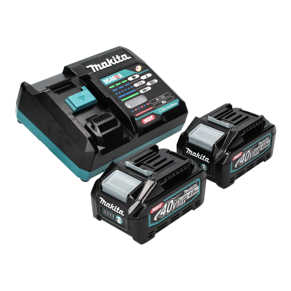 Souffleur à feuilles Makita UB 001 GM201 40 V max sans balais + 2x batteries 4,0 Ah + chargeur