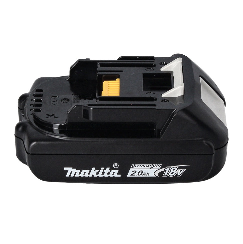 Kit source d'alimentation Makita 18 V avec 2x batterie BL 1820 B 2,0 Ah (2x 197254-9) + chargeur DC 18 RC (195584-2)