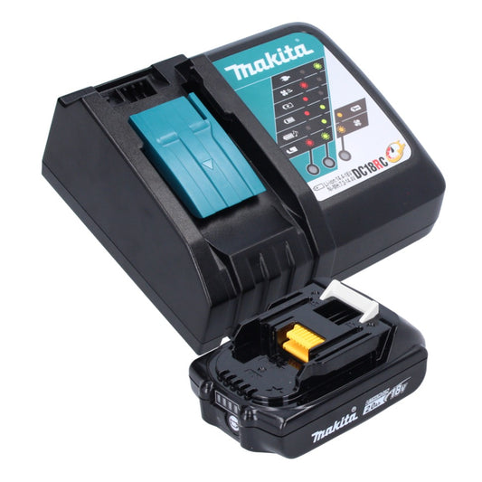 Kit source d'alimentation Makita 18 V avec 1 batterie BL 1820 B 2,0 Ah (197254-9) + chargeur DC 18 RC (195584-2)