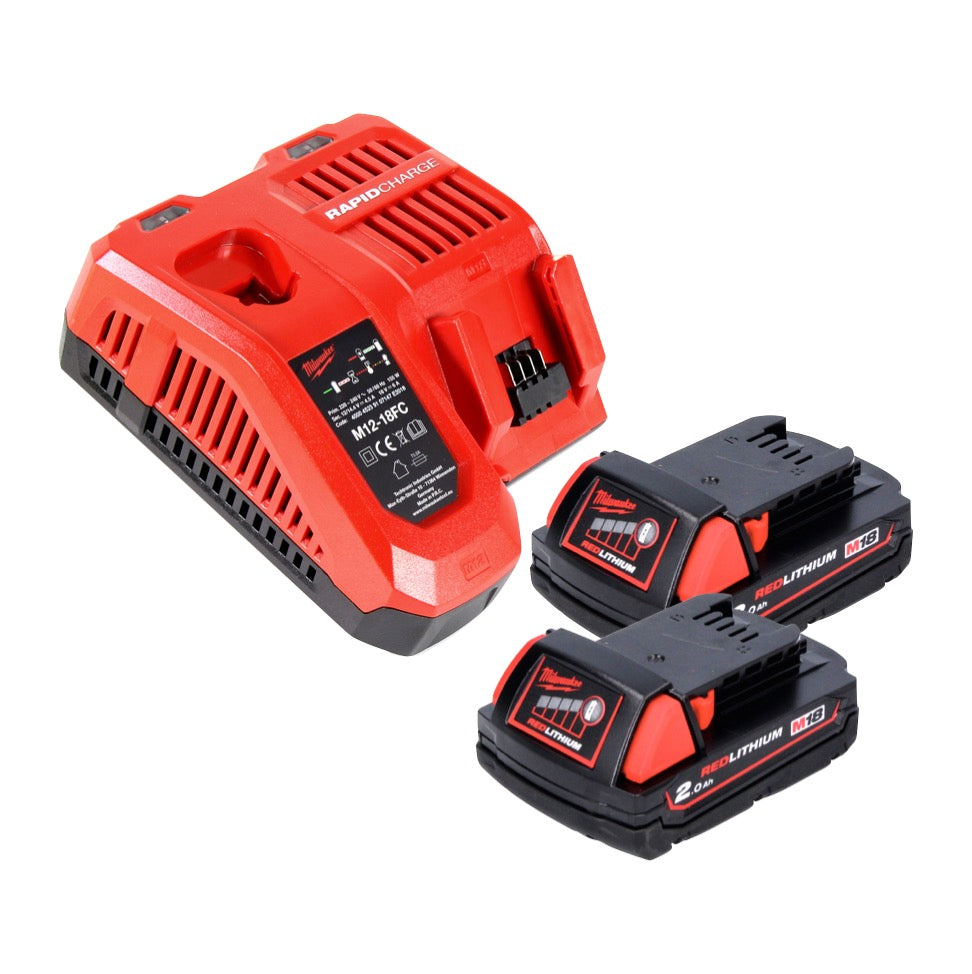 Milwaukee M18 FMT-202 FC Akku Multitool 18 V Brushless + 2x Akku 2,0 Ah + Ladegerät